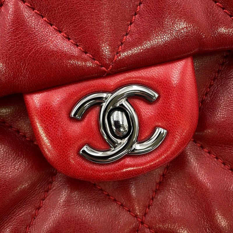シャネル チェーンショルダーバッグ ミニマトラッセ ココマーク ラムスキン CHANEL
