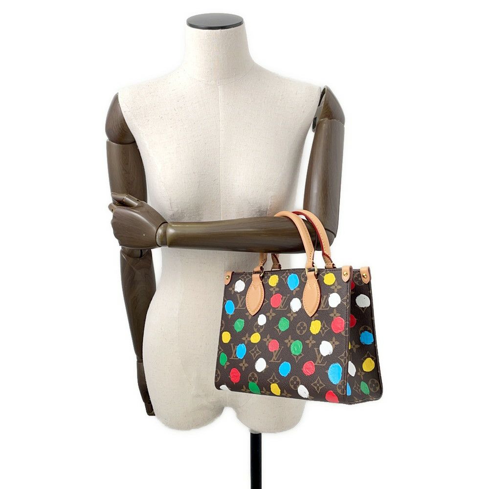 ルイヴィトン トートバッグ モノグラム LV × YK オンザゴーPM ドット M46380 草間彌生 コラボ