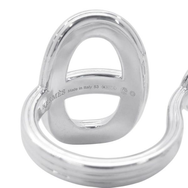 エルメス リング シェーヌダンクル24 ダブルリング TGM SV925 リングサイズ53 HERMES 指輪 ジュエリー