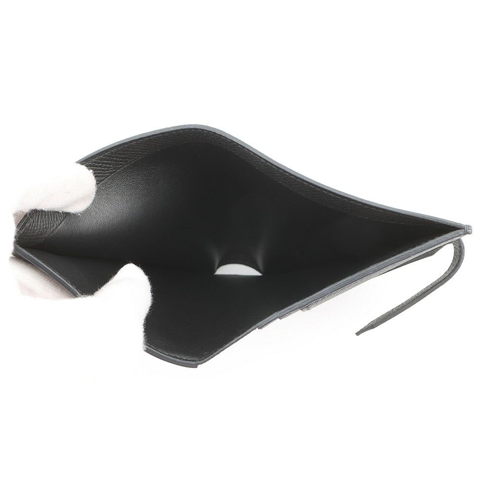 エルメス 二つ折り財布 ベアンコンパクト ブラック/ゴールド金具 エプソン W刻印 HERMES 財布 黒