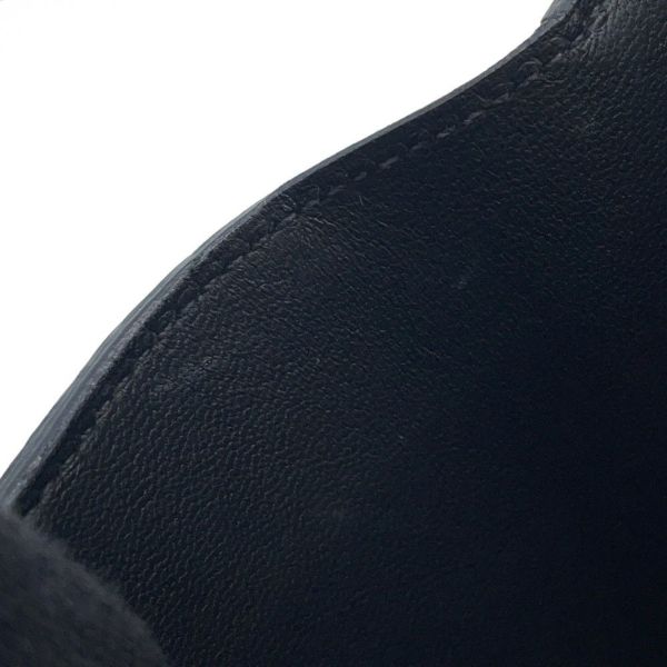 エルメス 二つ折り財布 ベアンコンパクト ブラック/ゴールド金具 エプソン W刻印 HERMES 財布 黒