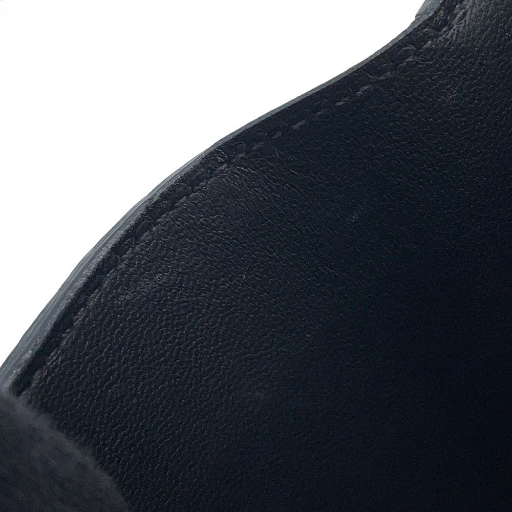 エルメス 二つ折り財布 ベアンコンパクト ブラック/ゴールド金具 エプソン W刻印 HERMES 財布 黒