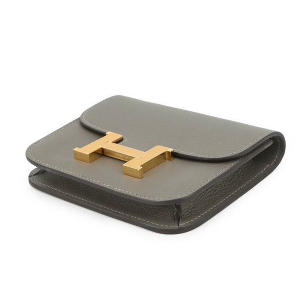 エルメス 財布 コンスタンス スリム グリメイヤー/ゴールド金具 エバーカラー W刻印 財布