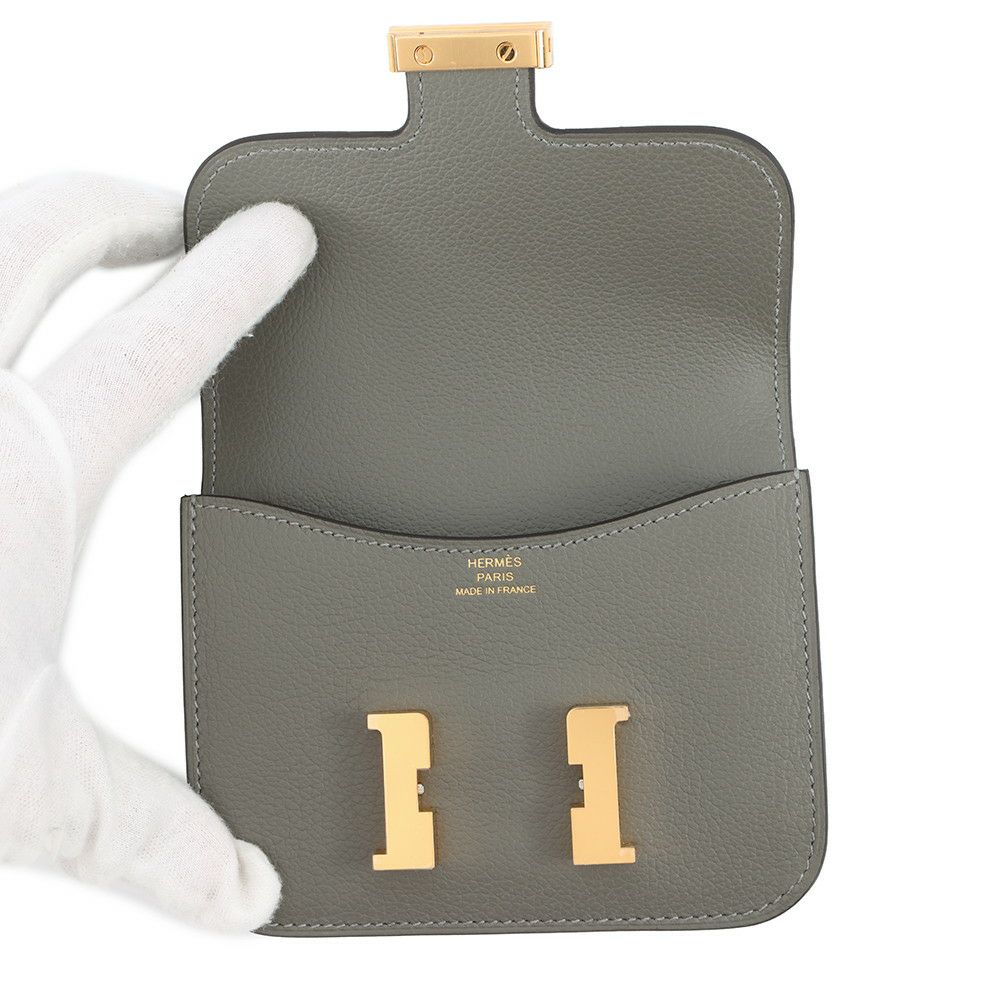 エルメス 財布 コンスタンス スリム グリメイヤー/ゴールド金具 エバーカラー W刻印 財布