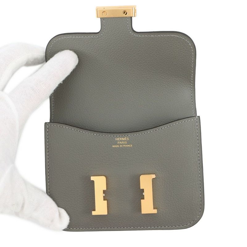 エルメス 財布 コンスタンス スリム グリメイヤー/ゴールド金具 エバーカラー W刻印 財布