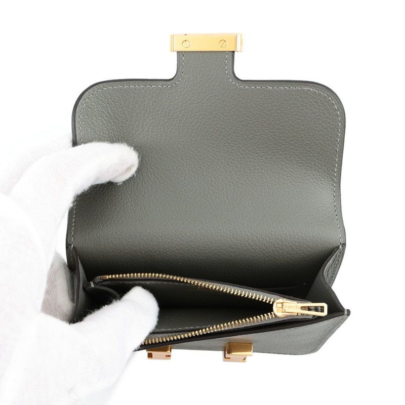 エルメス 財布 コンスタンス スリム グリメイヤー/ゴールド金具 エバーカラー W刻印 財布