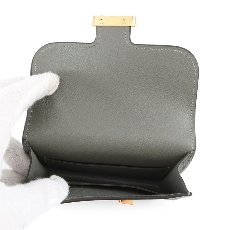 エルメス 財布 コンスタンス スリム グリメイヤー/ゴールド金具 エバーカラー W刻印 財布