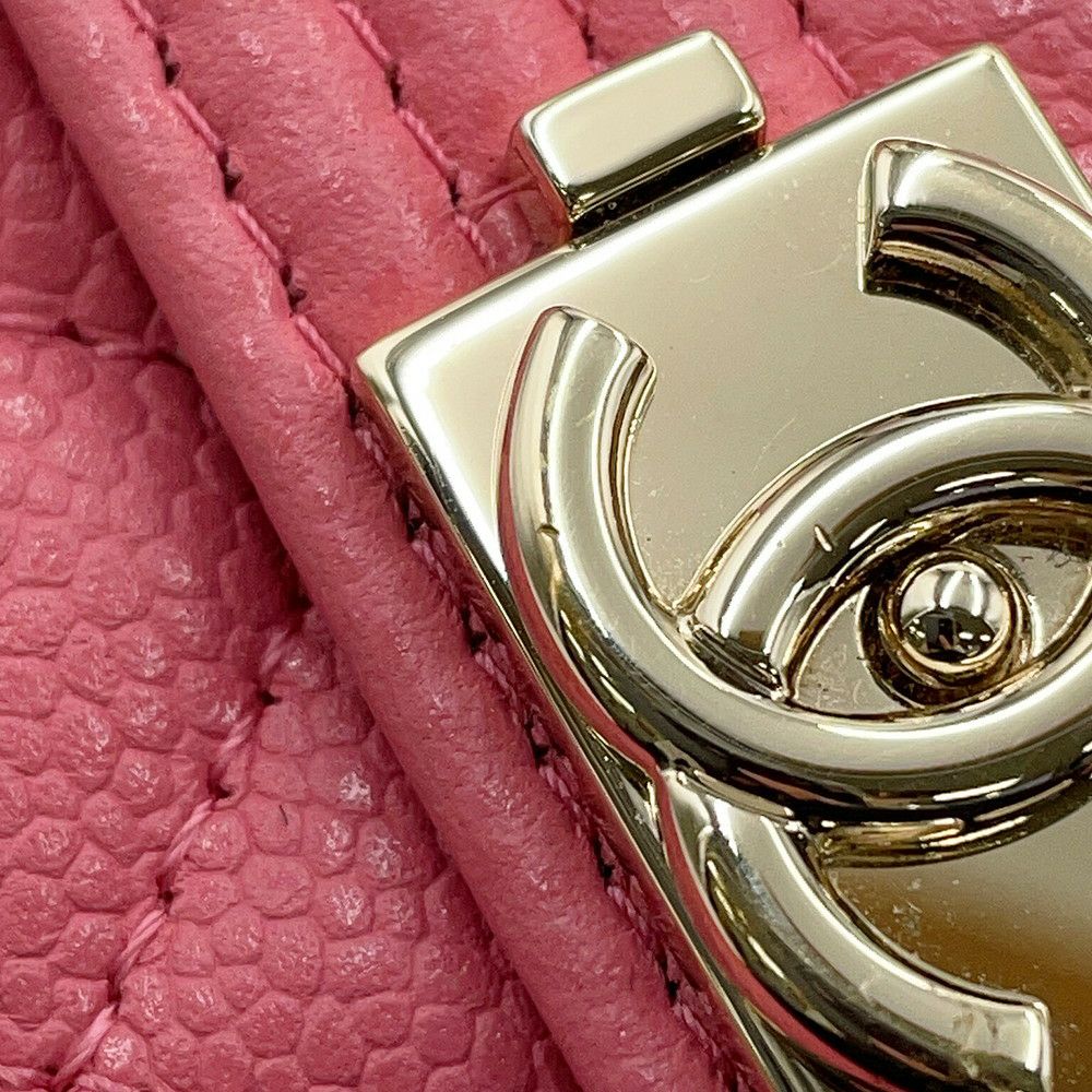 シャネル 三つ折財布 ココマーク マトラッセ ボーイシャネル A84432 CHANEL コンパクトウォレット