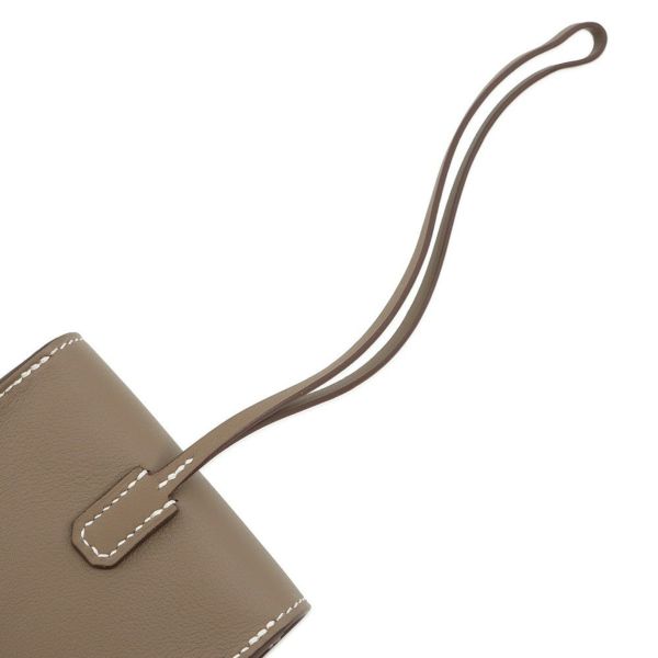 エルメス バッグチャーム ケリー フェスティバル エトゥープ/ゴールド金具 スイフト B刻印