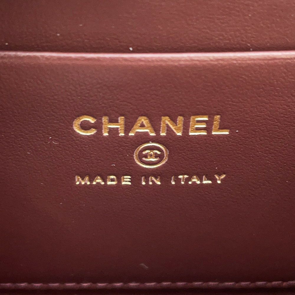 シャネル コインケース ココマーク ジップ コインパース キャビアスキン AP3686 CHANEL 財布 黒