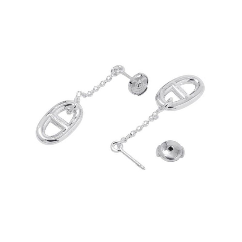 エルメス ピアス シェーヌダンクル ファランドール Earrings SV925シルバー HERMES ジュエリー イヤリング
