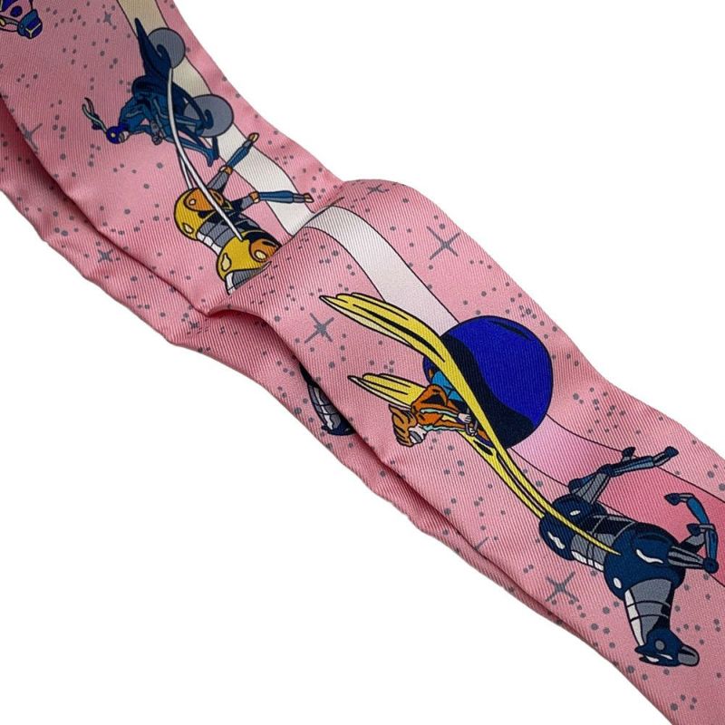 エルメス スカーフ ツイリー スペースダービー Space Derby HERMES シルクツイル 2022年秋冬