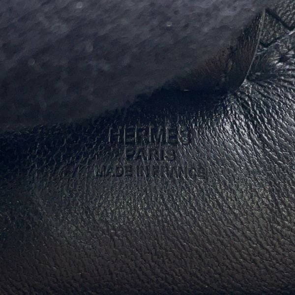 エルメス バッグチャーム ロデオ PM ブラック ラムスキン Y刻印 HERMES チャーム 黒
