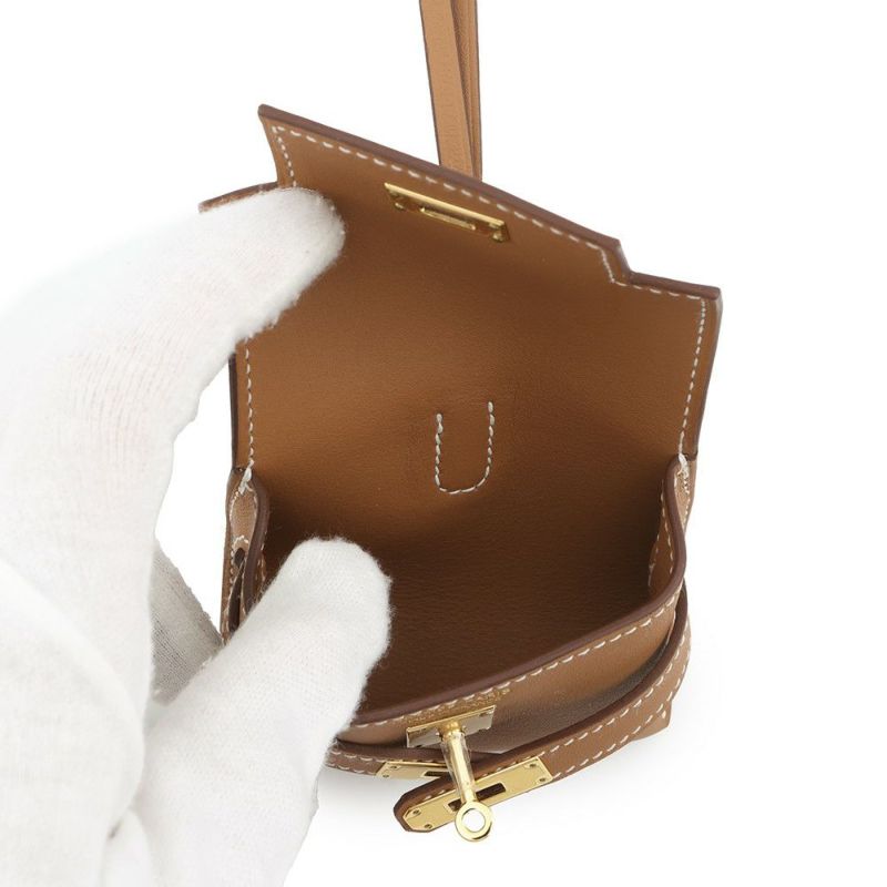 エルメス バッグチャーム ケリー フェスティバル ゴールド/ゴールド金具 スイフト K刻印