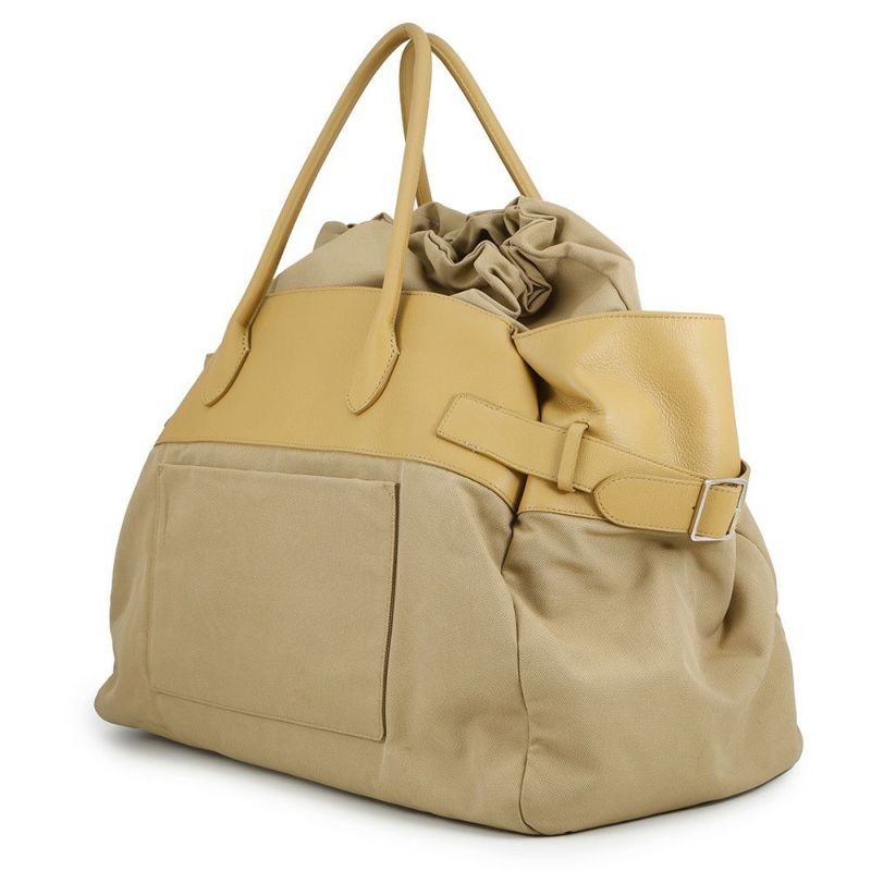 ザ ロウ トートバッグ マルゴー17 インサイドアウト キャンバス レザー THE ROW ベージュ