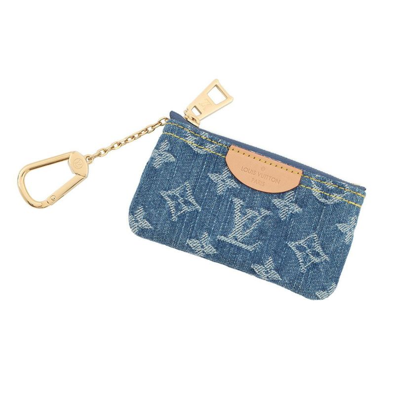 ルイヴィトン コインケース モノグラム・デニム/LV リミックス ポシェット・クレ M82961 LOUIS VUITTON