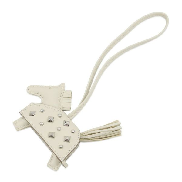 エルメス バッグチャーム ロデオPM ロベオ ロック クレ/シルバー金具