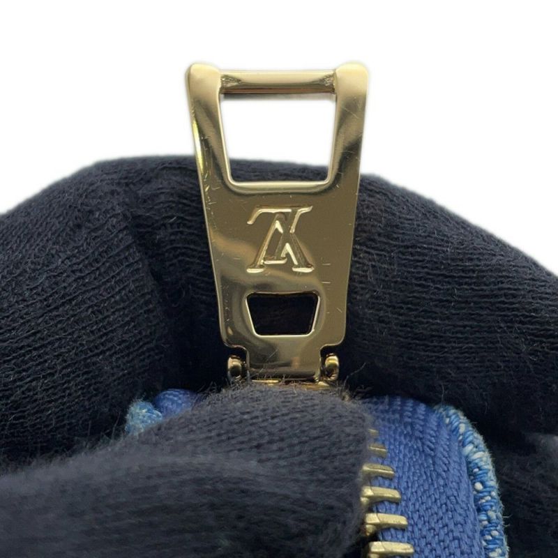 ルイヴィトン 長財布 モノグラム・ジャカード デニム ジッピー・ウォレット M81226 LOUIS VUITTON ブルー