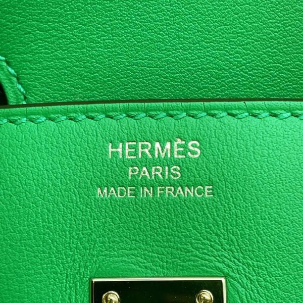 エルメス バーキン25 バンブー/シルバー金具 スイフト Z刻印 HERMES Birkin ハンドバッグ