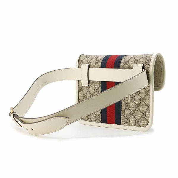 グッチ ベルトバッグ GGスプリーム オフィディア 674081 GUCCI ボディバッグ ウエストポーチ 白