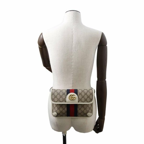 グッチ ベルトバッグ GGスプリーム オフィディア 674081 GUCCI ボディバッグ ウエストポーチ 白