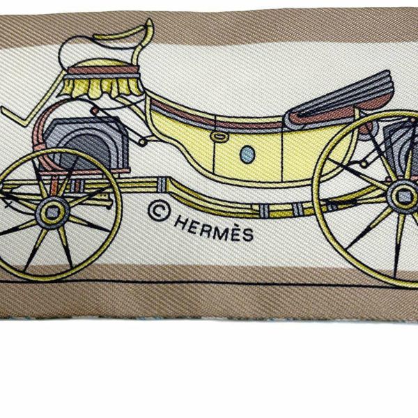 エルメス スカーフ ツイリー 馬車の変遷 Les Voitures Nouvelles HERMES シルク 2024春夏