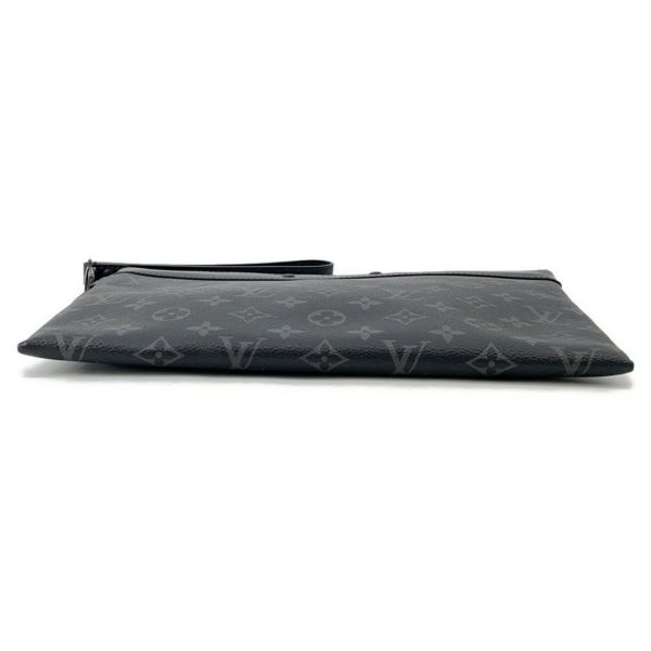 ルイヴィトン クラッチバッグ モノグラム・エクリプス ポシェット・トゥ・ゴー M81569 LOUIS VUITTON メンズ 黒