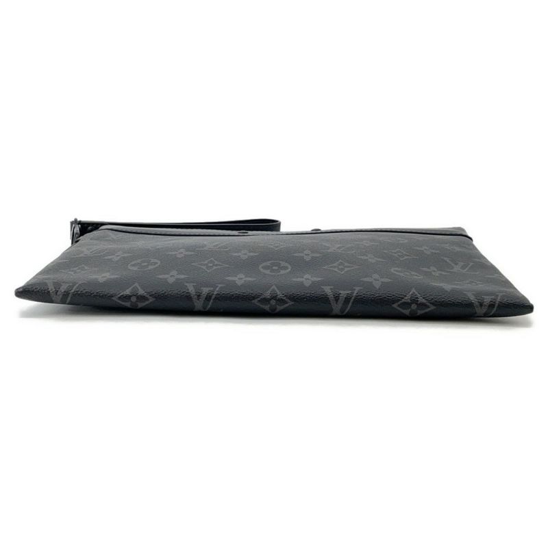 ルイヴィトン クラッチバッグ モノグラム・エクリプス ポシェット・トゥ・ゴー M81569 LOUIS VUITTON メンズ 黒