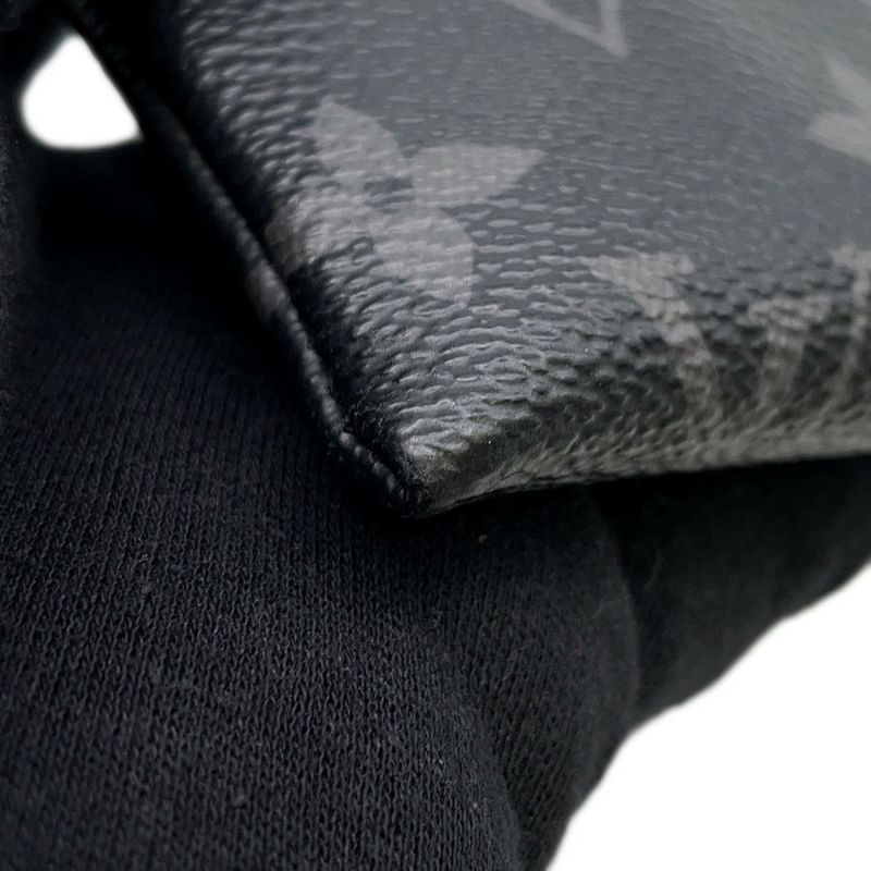 ルイヴィトン クラッチバッグ モノグラム・エクリプス ポシェット・トゥ・ゴー M81569 LOUIS VUITTON メンズ 黒