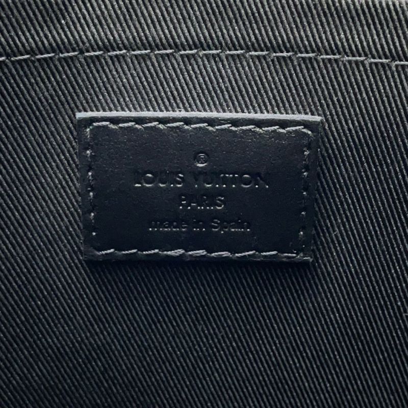 ルイヴィトン クラッチバッグ モノグラム・エクリプス ポシェット・トゥ・ゴー M81569 LOUIS VUITTON メンズ 黒