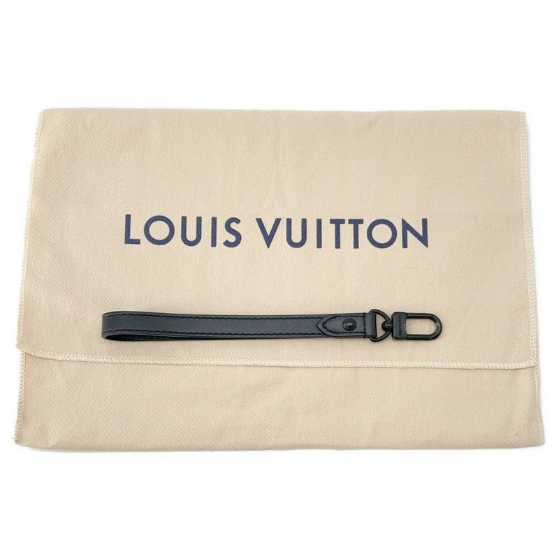 ルイヴィトン クラッチバッグ モノグラム・エクリプス ポシェット・トゥ・ゴー M81569 LOUIS VUITTON メンズ 黒