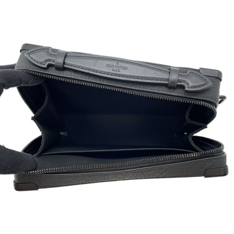 ルイヴィトン ショルダーバッグ モノグラム/トリヨンレザー ハンドル・ソフトトランク M59163 ヴィトン バッグ 黒 ブラック メンズ