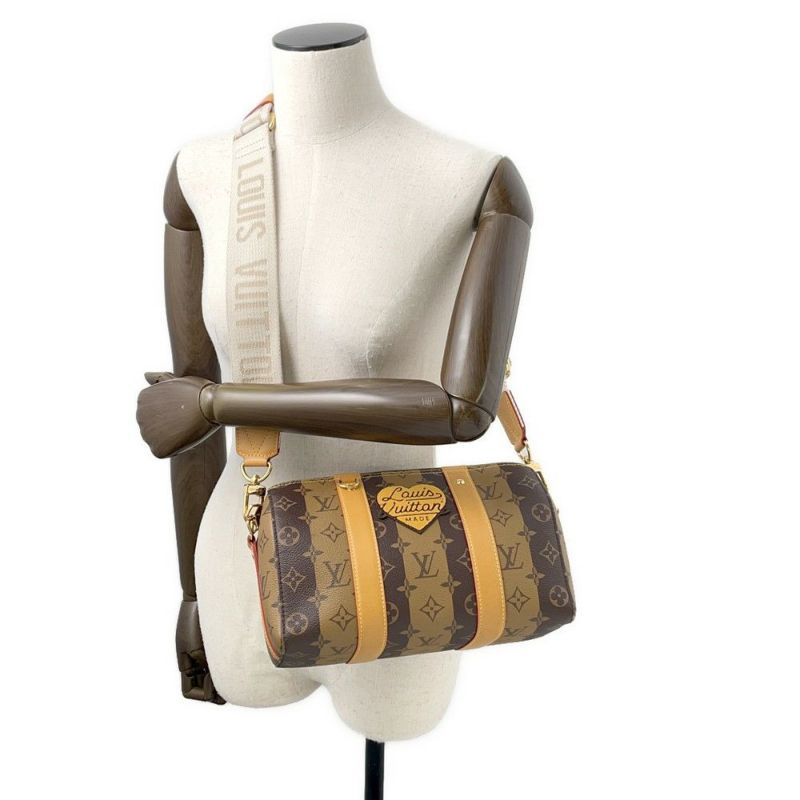ルイヴィトン ショルダーバッグ モノグラム・ストライプ シティ・キーポル M45963 NIGOコラボ LV スクエアード コレクション メンズ