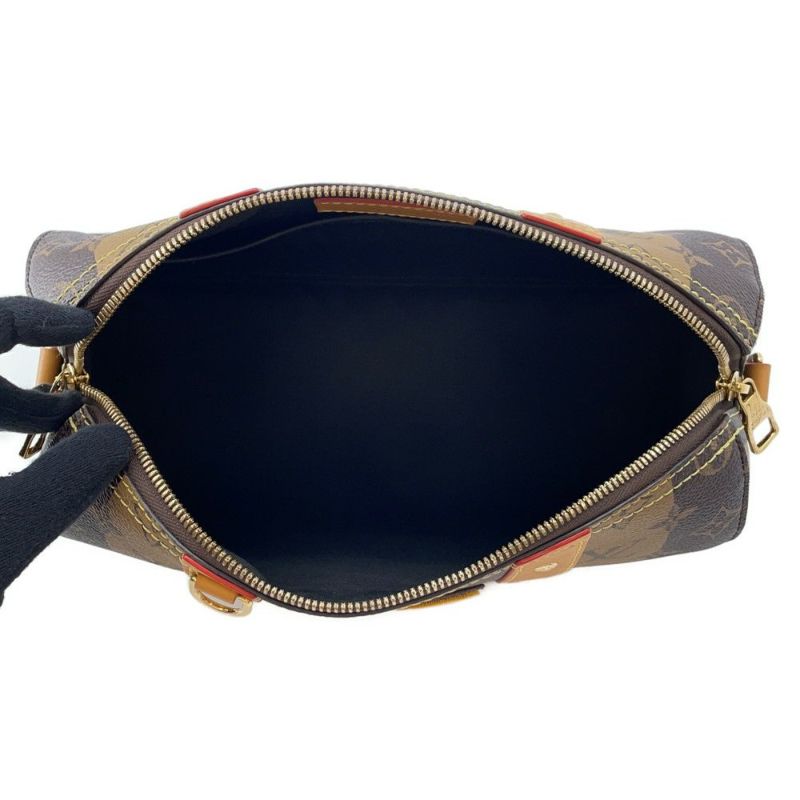 ルイヴィトン ショルダーバッグ モノグラム・ストライプ シティ・キーポル M45963 NIGOコラボ LV スクエアード コレクション メンズ