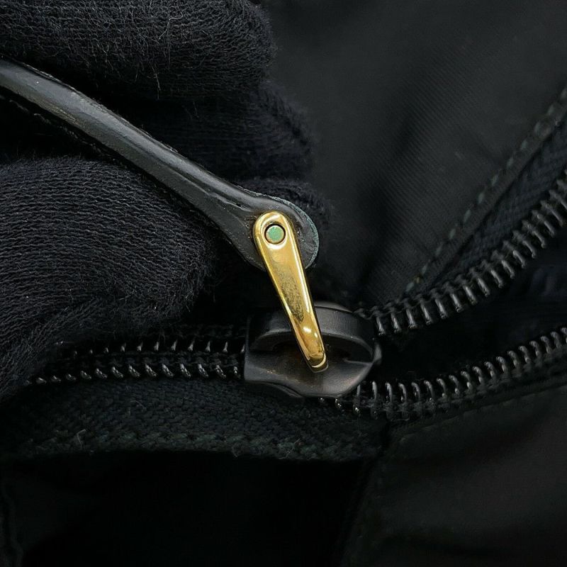 プラダ トートバッグ ロゴ キルティング ナイロン サフィアーノレザー 1BG085 PRADA 黒