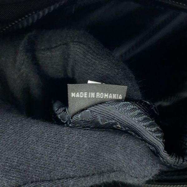 プラダ トートバッグ ロゴ キルティング ナイロン サフィアーノレザー 1BG085 PRADA 黒