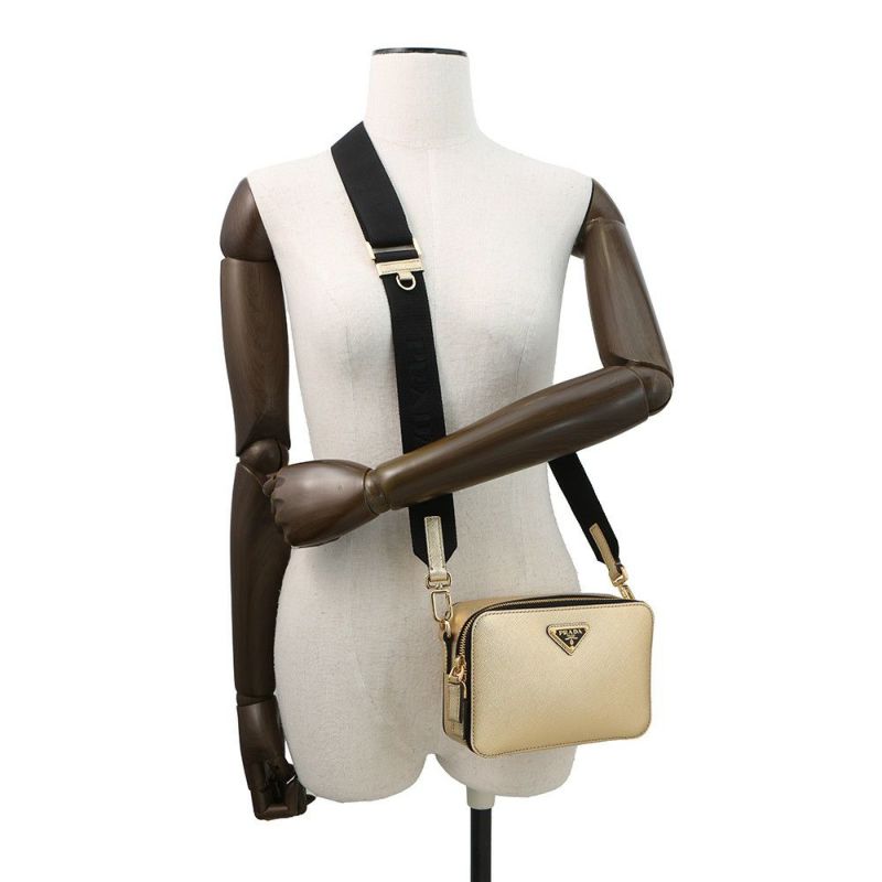 プラダ ショルダーバッグ トライアングルロゴ ブリック サフィアーノレザー 2VH070 PRADA