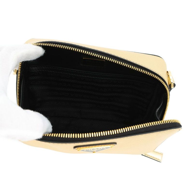 プラダ ショルダーバッグ トライアングルロゴ ブリック サフィアーノレザー 2VH070 PRADA