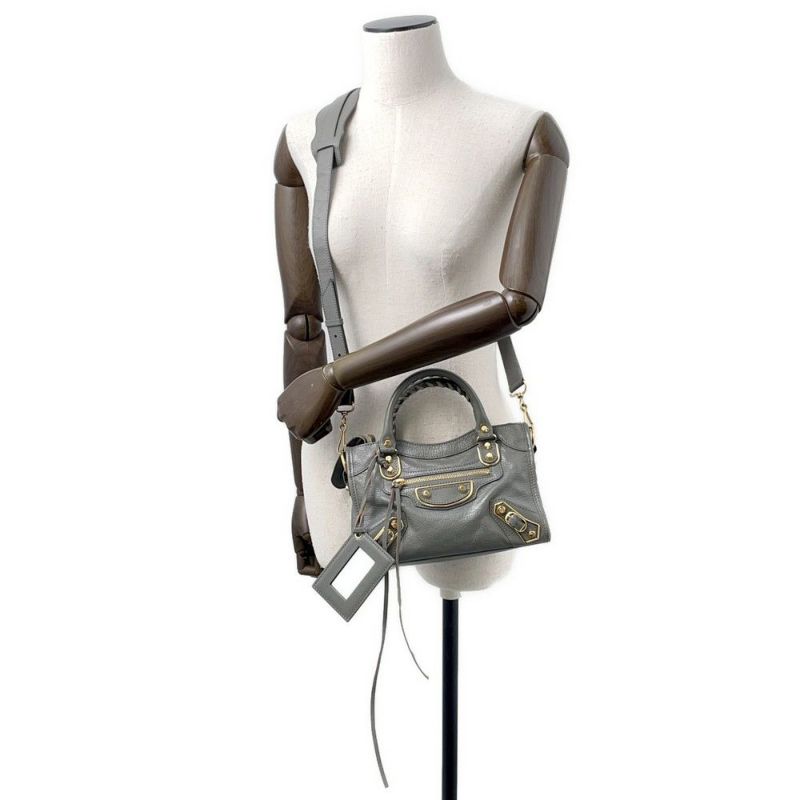 バレンシアガ ハンドバッグ クラシック メタルエッジ ミニ シティ 390160 BALENCIAGA 2way