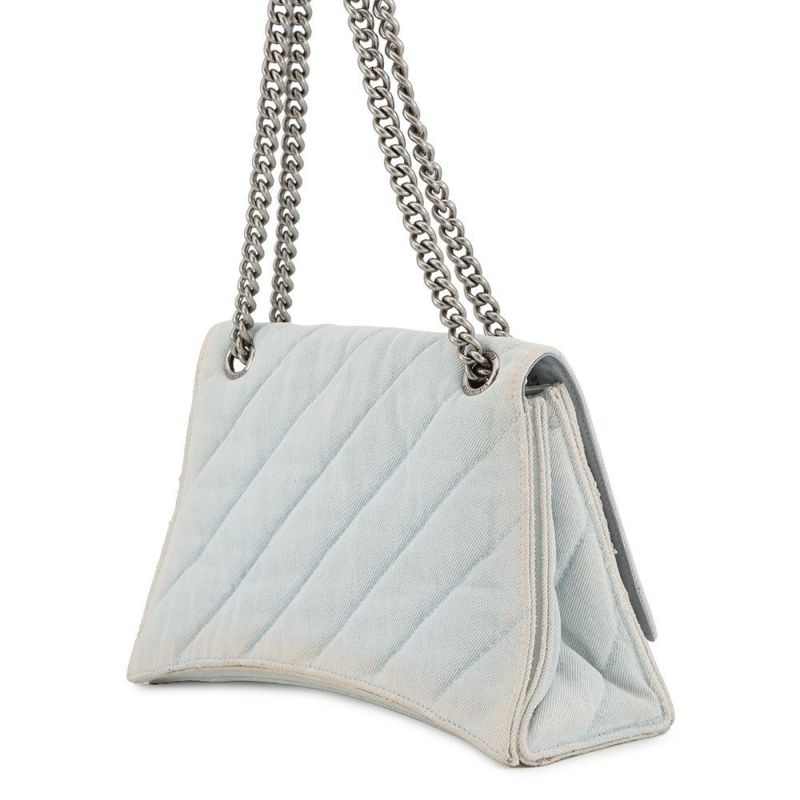 バレンシアガ チェーンショルダーバッグ クラッシュ ミディアム デニム 716393 BALENCIAGA 2way