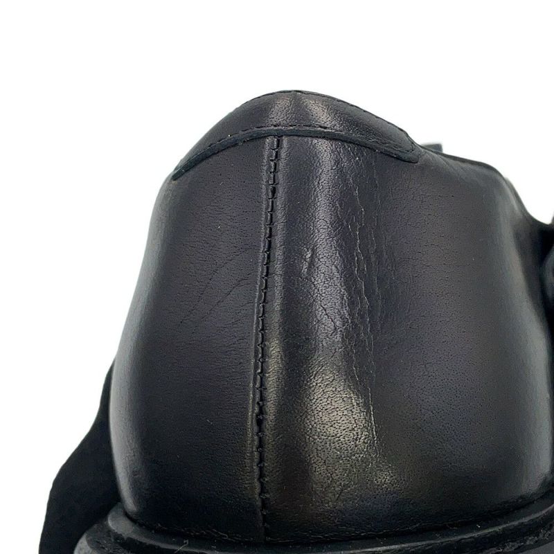 ミュウミュウ ローファー Tバー レザー レディースサイズ37 1/2 5E318E MIUMIU 靴 黒