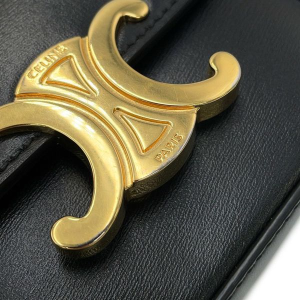 セリーヌ ショルダーバッグ ミニ クロード トリオンフ 10I513 CELINE ミニバッグ 黒