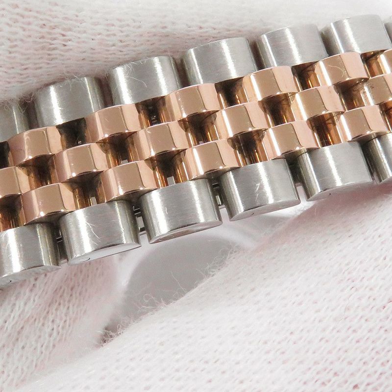 ロレックス レディ デイトジャスト 279171G ランダムシリアル ルーレット 10Pダイヤ オーベルジーヌ文字盤