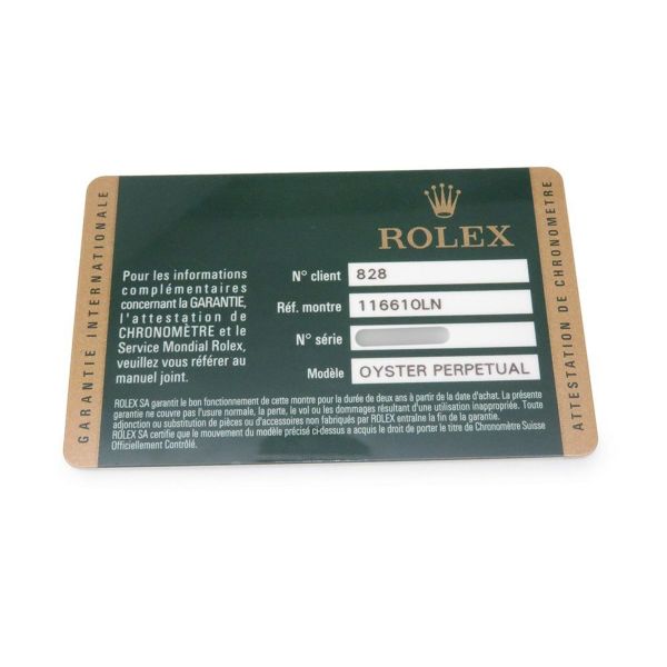 ロレックス サブマリーナ デイト ランダムシリアル ルーレット 116610LN ROLEX 腕時計 ウォッチ　黒文字盤