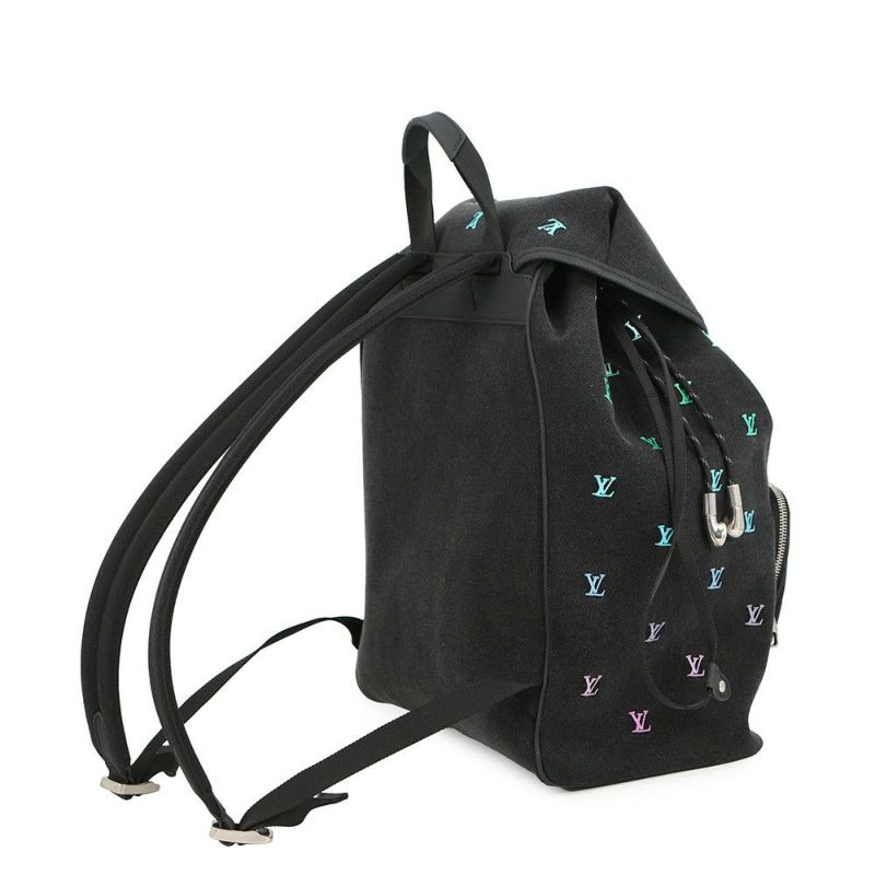 ルイヴィトン リュック LV ブラゾン・デニム/カーフレザー モンスリ・バックパック M14135