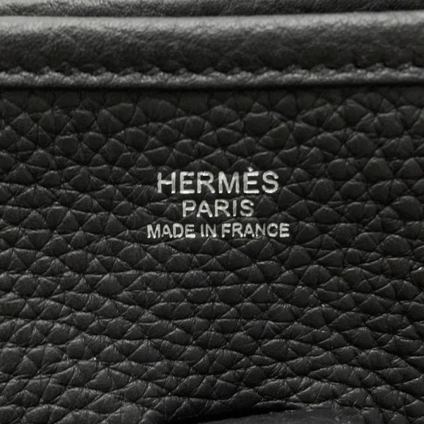 エルメス ショルダーバッグ エブリン3 PM ブラック/シルバー金具 トリヨンクレマンス C刻印 HERMES Evelyne 黒