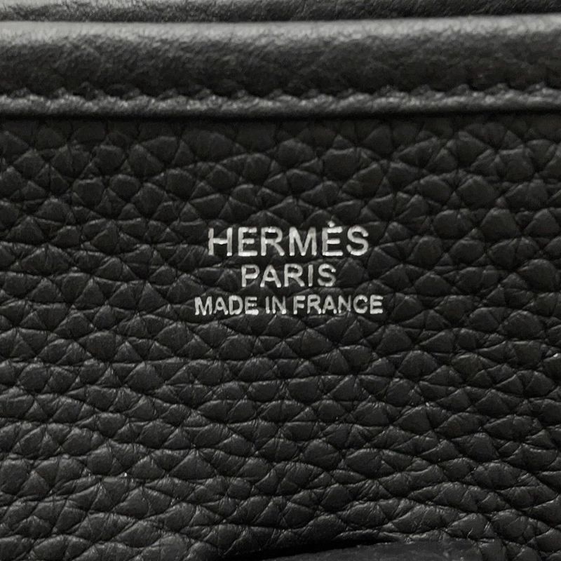 エルメス ショルダーバッグ エブリン3 PM ブラック/シルバー金具 トリヨンクレマンス C刻印 HERMES Evelyne 黒