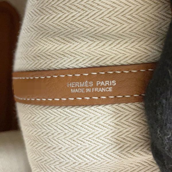 エルメス トートバッグ ガーデンパーティPM ゴールド/シルバー金具 ネゴンダ D刻印 HERMES Garden Party