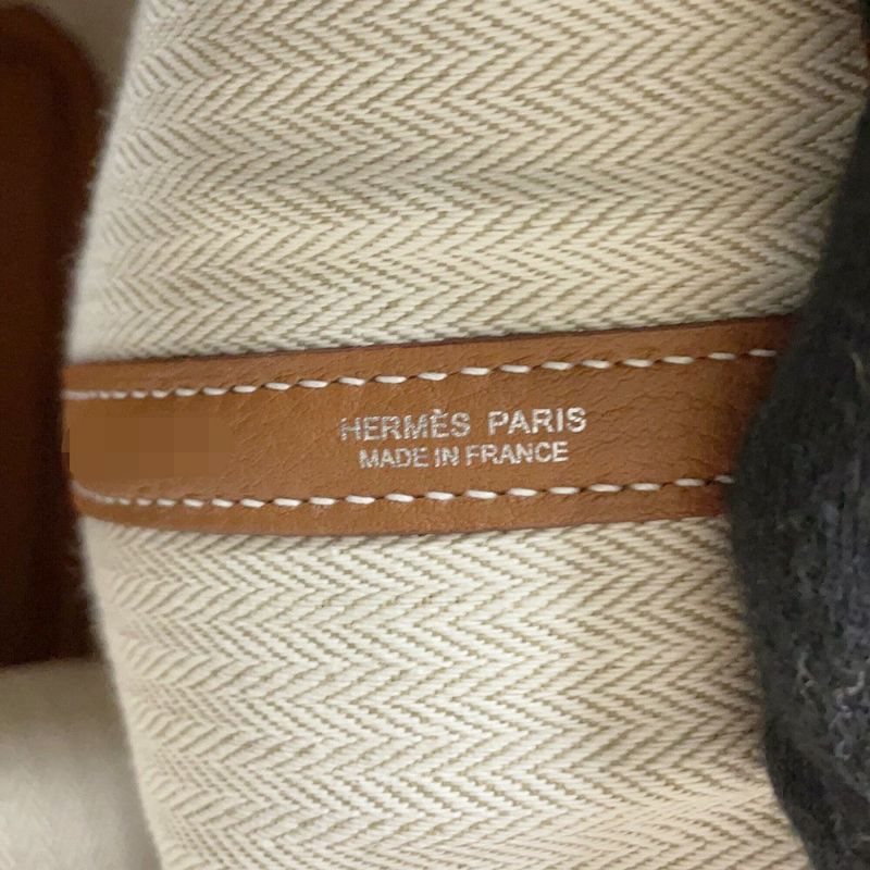 エルメス トートバッグ ガーデンパーティPM ゴールド/シルバー金具 ネゴンダ D刻印 HERMES Garden Party
