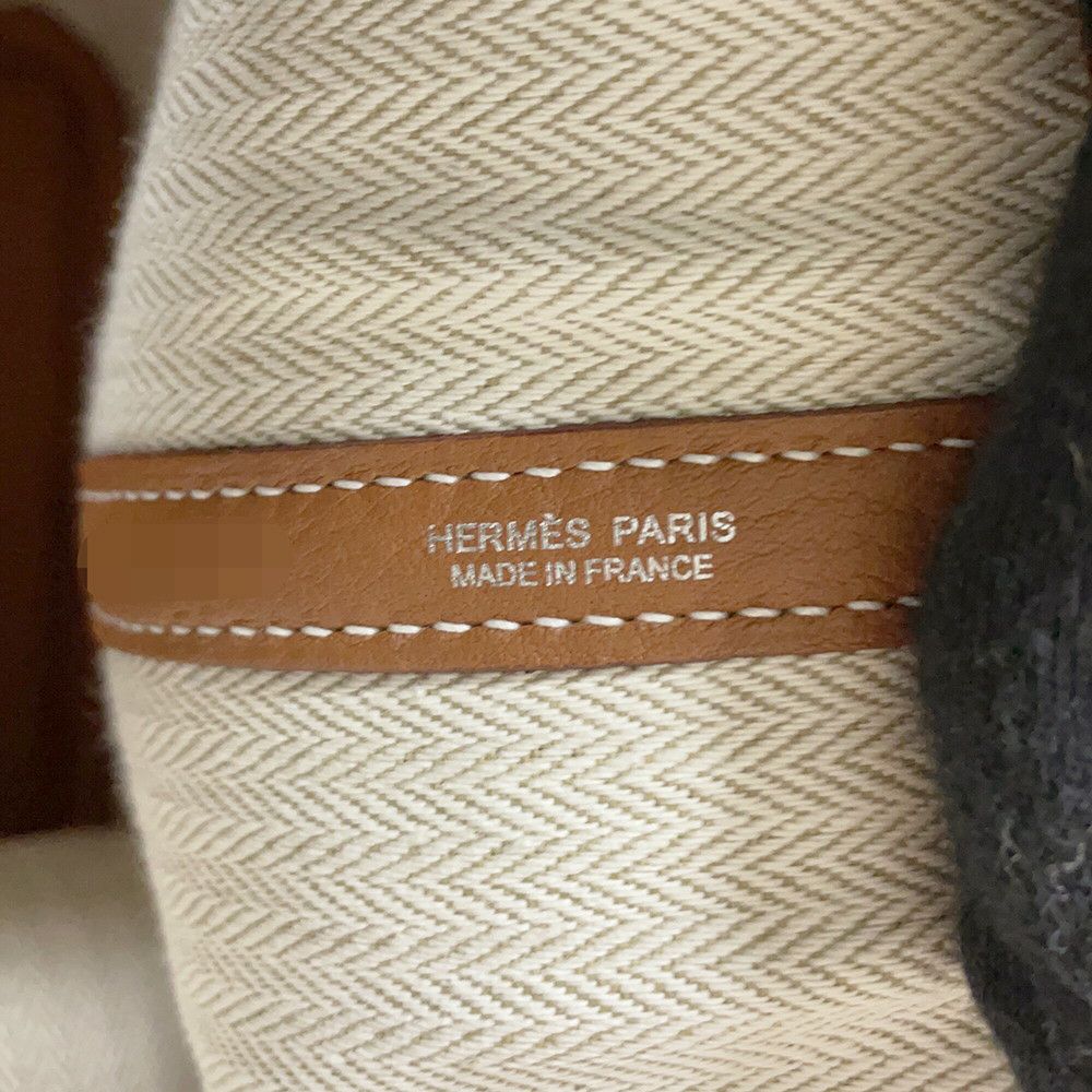 エルメス トートバッグ ガーデンパーティPM ゴールド/シルバー金具 ネゴンダ D刻印 HERMES Garden Party